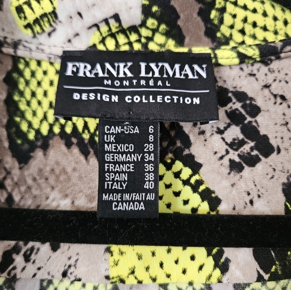 Frank Lyman snake printed wrap dress - Picture 5 of 6